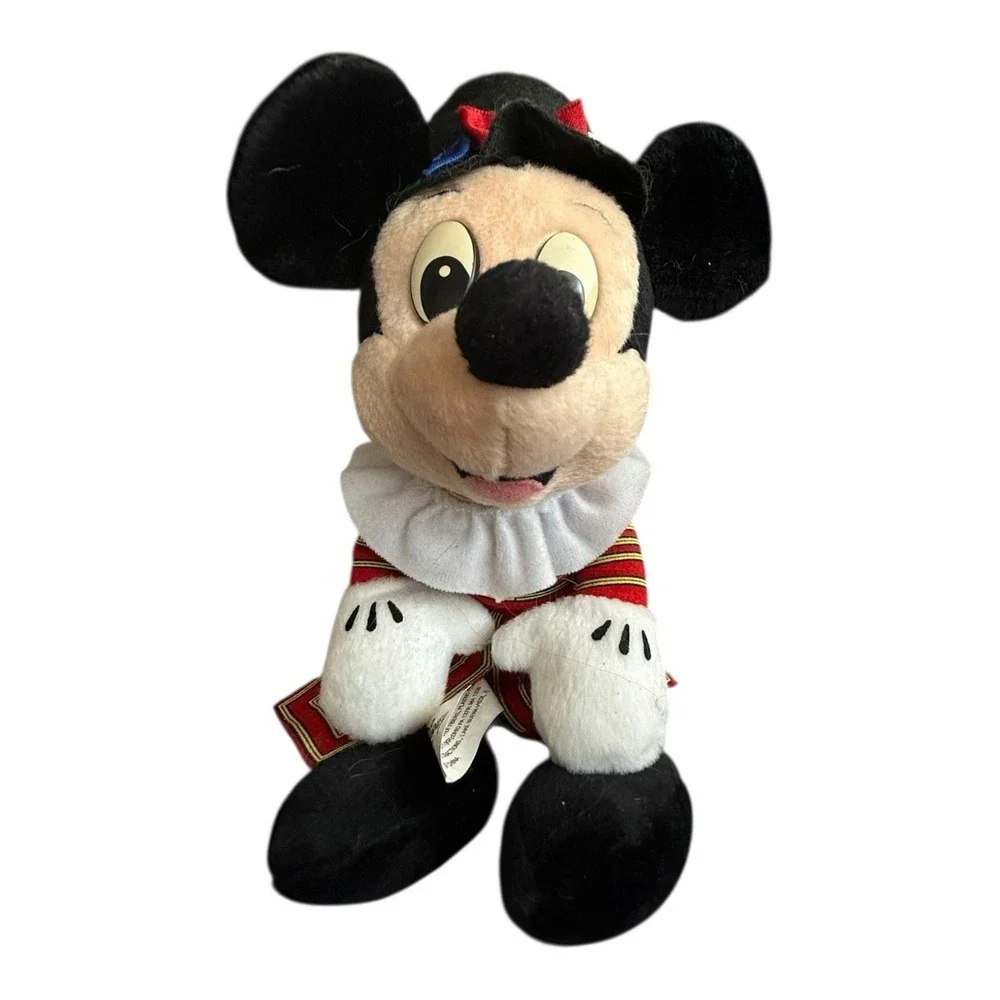 Vintage 90s Disney World Mickey Mouse Bean Bag Plush‎ New With Tags